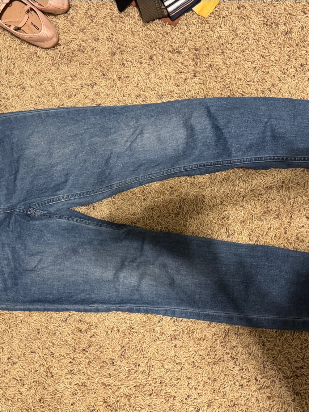 H&M Slim Straight Jeans in Blue Wash